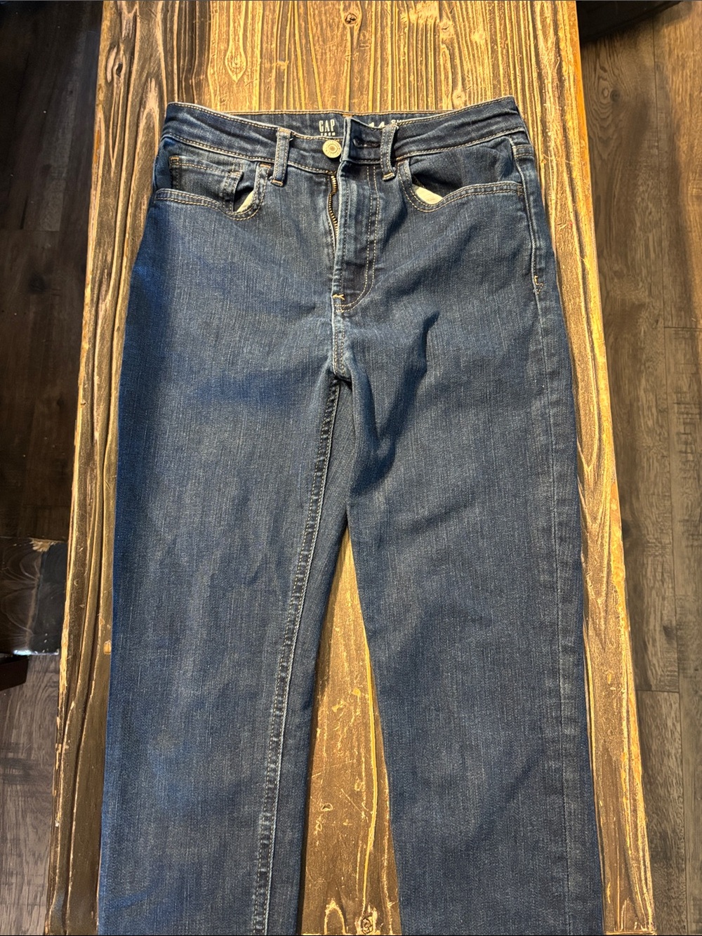 GAP Dark Blue Sky High Skinny Ankle Jeans